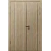 Міжкімнатні полуторні двері «Techno-20-half» колір Дуб Сонома