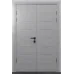 Розпашні міжкімнатні двері  «Techno-47-2» колір Бетон Кремовий