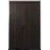 Розпашні міжкімнатні двері  «Techno-47-2» колір Горіх Морений Темний