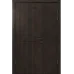 Міжкімнатні полуторні двері «Techno-49-half» колір Горіх Морений Темний