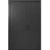 Міжкімнатні полуторні двері «Techno-55-half» колір Антрацит