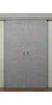 Міжкімнатні подвійні розсувні двері «Techno-66F-2-slider»‎ Фаворит