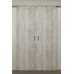 Міжкімнатні подвійні розсувні двері «Techno-66f-2-slider» колір Крафт Білий