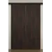 Міжкімнатні подвійні розсувні двері «Techno-66f-2-slider» колір Горіх Морений Темний