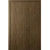 Межкомнатная полуторная дверь «Techno-66f-half» цвет Дуб Портовый