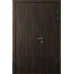 Міжкімнатні полуторні двері «Techno-66f-half» колір Горіх Морений Темний