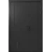Міжкімнатні полуторні двері «Techno-68-2f-half» колір Антрацит