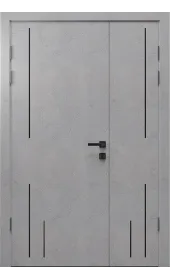 Міжкімнатні полуторні двері «Techno-68-2f-half»‎ Фаворит