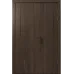 Міжкімнатні полуторні двері «Techno-68-2f-half» колір Дуб Портовий