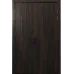 Розпашні двері «Techno-68f» колір Горіх Морений Темний