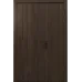 Міжкімнатні полуторні двері «Techno-68f-half» колір Дуб Портовий