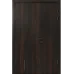 Міжкімнатні полуторні двері «Techno-68f-half» колір Горіх Морений Темний