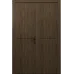 Двойная дверь «Techno-69-2» цвет Дуб Портовый