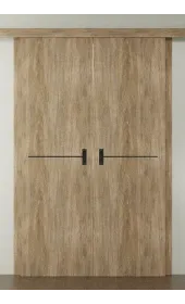 Міжкімнатні подвійні розсувні двері «Techno-69-2-slider»‎ Фаворит