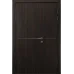 Міжкімнатні полуторні двері «Techno-69-half» колір Горіх Морений Темний