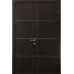 Двійні міжкімнатні двері «Techno-70-2» колір Горіх Морений Темний