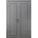 Міжкімнатні подвійні двері «Techno-71-2» колір Бетон Кремовий