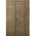 Міжкімнатні подвійні двері «Techno-71-2» колір Дуб Бурштиновий