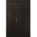 Міжкімнатні подвійні двері «Techno-71-2» колір Горіх Морений Темний