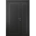 Міжкімнатні полуторні двері «Techno-71-half» колір Антрацит