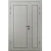 Міжкімнатні полуторні двері «Techno-71-half» колір Дуб Білий