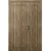 Міжкімнатні полуторні двері «Techno-71-half» колір Дуб Бурштиновий