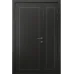 Міжкімнатні полуторні двері «Techno-71-half» колір Венге Південне