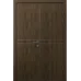 Двойная межкомнатная дверь «Techno-72-2» цвет Дуб Портовый