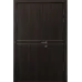 Міжкімнатні полуторні двері «Techno-72-half» колір Горіх Морений Темний