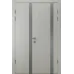 Межкомнатная двойная дверь «Techno-75-2» цвет Дуб Белый