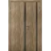 Полуторная межкомнатная дверь «Techno-75-half» цвет Дуб Янтарный