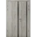 Полуторні міжкімнатні двері «Techno-75-half» колір Крафт Білий