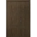 Міжкімнатні полуторні двері «Techno-76-half» колір Дуб Портовий