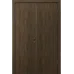 Распашная дверь «Techno-80-2» цвет Дуб Портовый