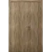 Міжкімнатні полуторні двері «Techno-80-half» колір Дуб Бурштиновий