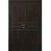 Розпашні двері «Techno-81-2» колір Горіх Морений Темний