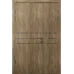 Полуторні двері «Techno-81-2» колір Дуб Бурштиновий
