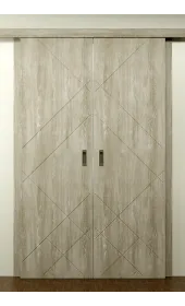 Міжкімнатні подвійні розсувні двері «Techno-82-2-slider»‎ Фаворит