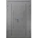 Міжкімнатні подвійні двері «Techno-86-2» колір Бетон Кремовий