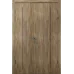 Міжкімнатні подвійні двері «Techno-86-2» колір Дуб Бурштиновий