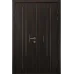 Міжкімнатні подвійні двері «Techno-86-2» колір Горіх Морений Темний