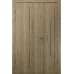 Міжкімнатні полуторні двері «Techno-86-half» колір Дуб Сонома