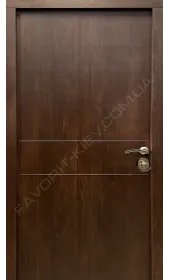 Вхідні двері «Токіо» металізована емаль, три контури ущільнення
