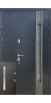 Вхідні вуличні двері, «Легіон» зі склопакетом, 1,8 мм. метал полотна, оцинкована сталь/мдф