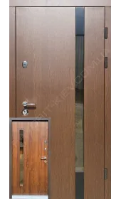 Вхідні двері Амелія, товщина полотна 90 мм (3 контури), накладки 12 мм/10 мм
