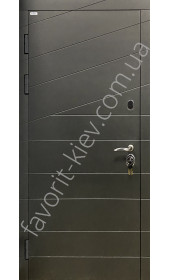 Вхідні двері «Авалон» металізована емаль, три контури ущільнення, метал полотна 2.2 мм