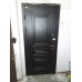 Входные двери «Мадрид», черно-белые, два контура уплотнения, толщина полотна 70 мм.