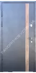 Вхідні двері Стальвіп-Л товщина полотна 75 мм., накладки метал/16 мм.