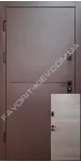 Вуличні двері Стілгард браун, оцинкована сталь, полотно 1,5 мм