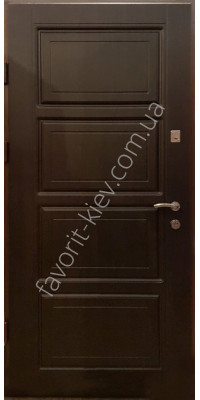 Входная металлическая дверь модель «Эйбар», 2 мм сталь, черно-белая